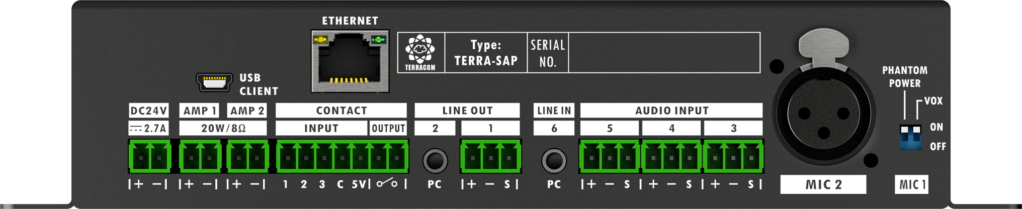 TERRA-SAP - Mini processeur audio DSP - TERRACOM